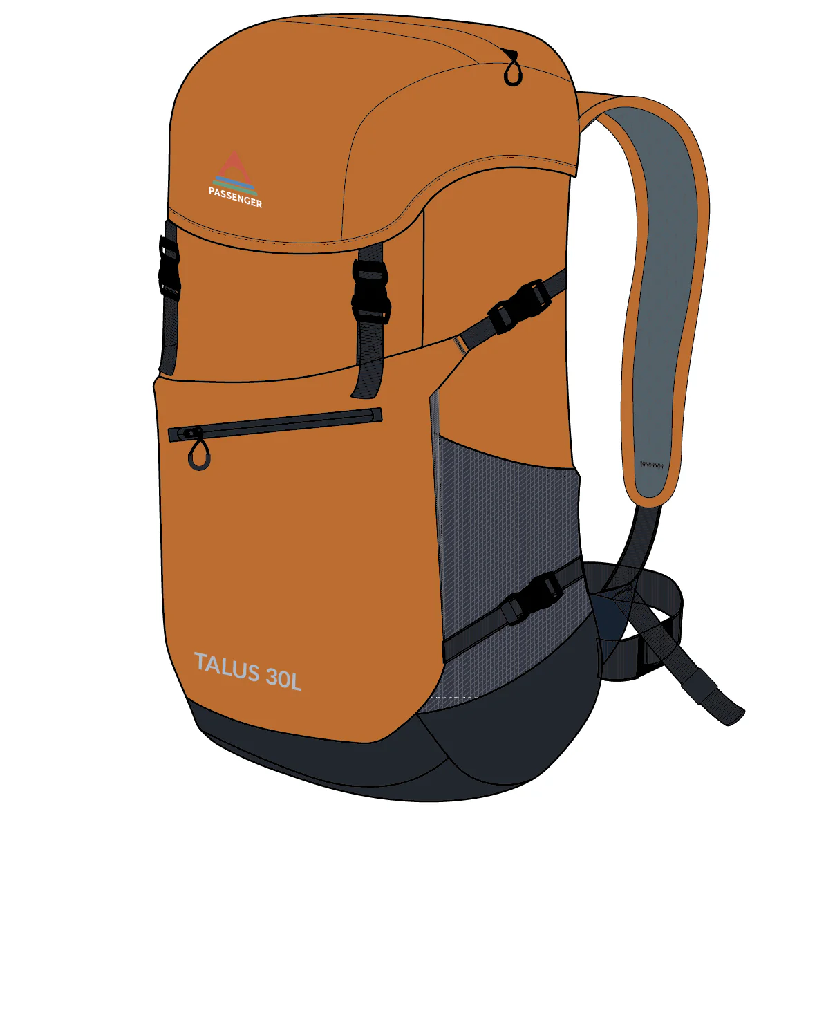 Trailscape 30L Backpack - Sunrise Orange - Image 16