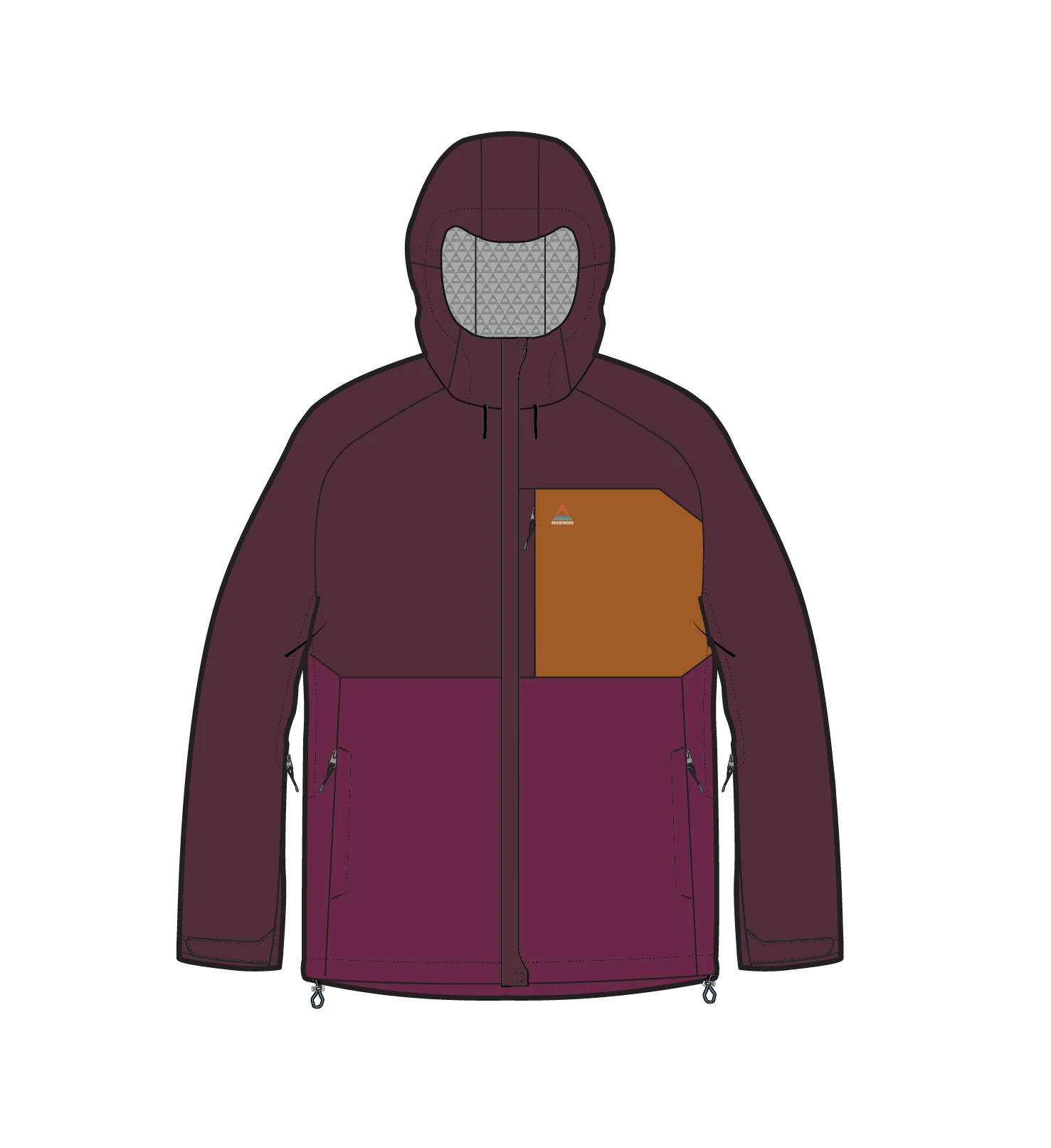 Trailscape Women's Waterproof Jacket - Fig/Wild Berry - Image 10