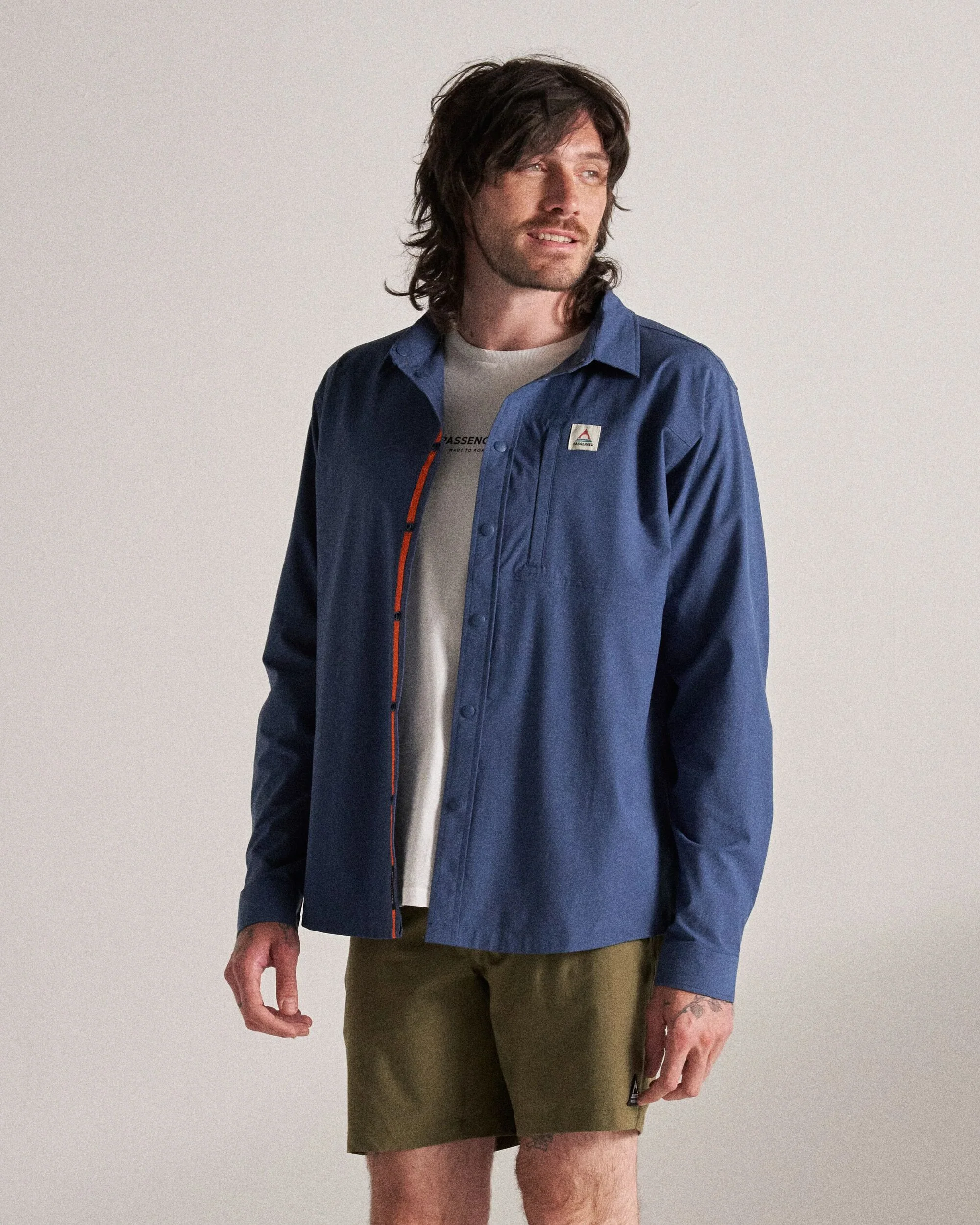 Traveller Stretch Shirt - Dark Denim