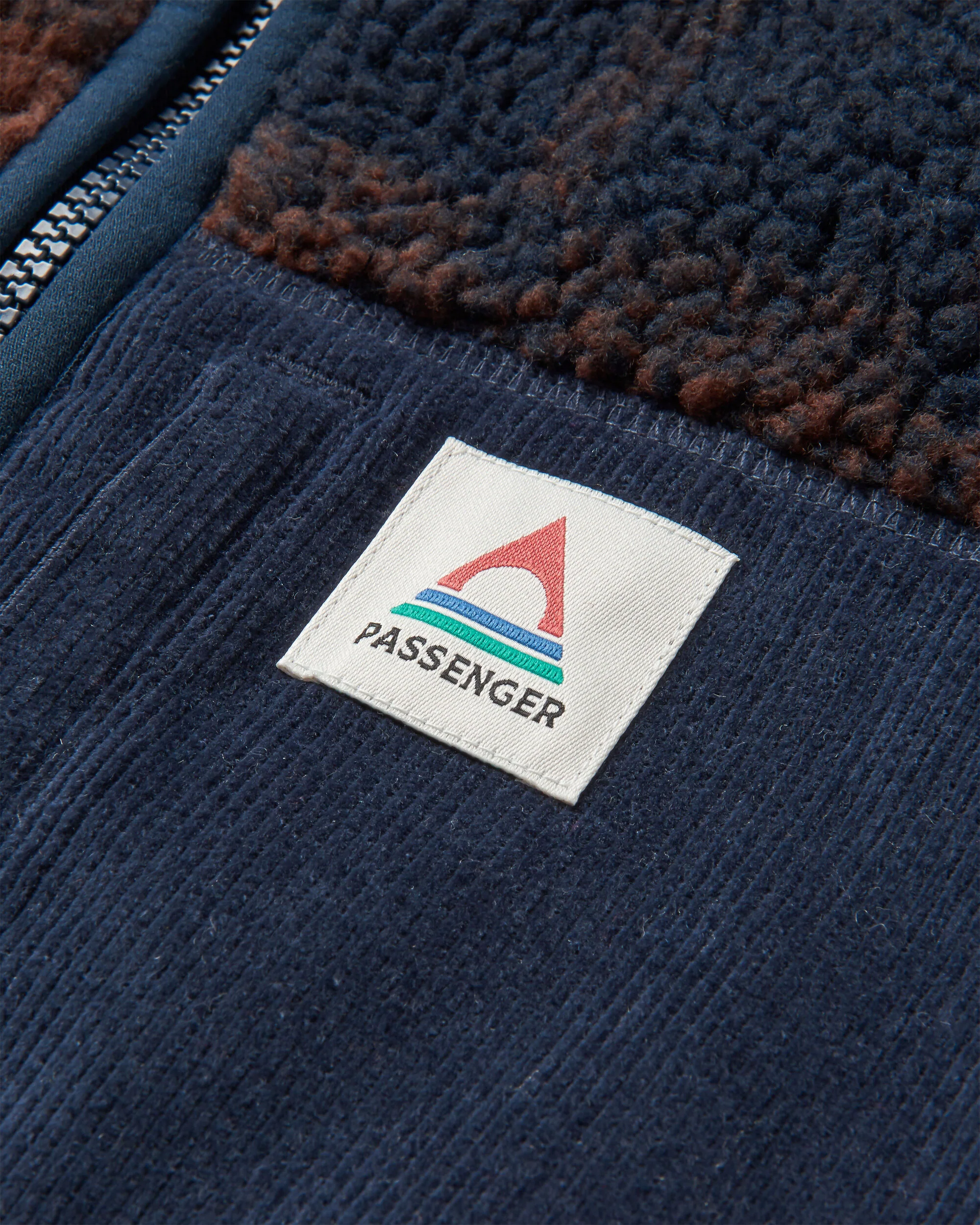 Trekker Deep-Pile Sherpa Fleece - Chestnut/Deep Navy Check - Image 8