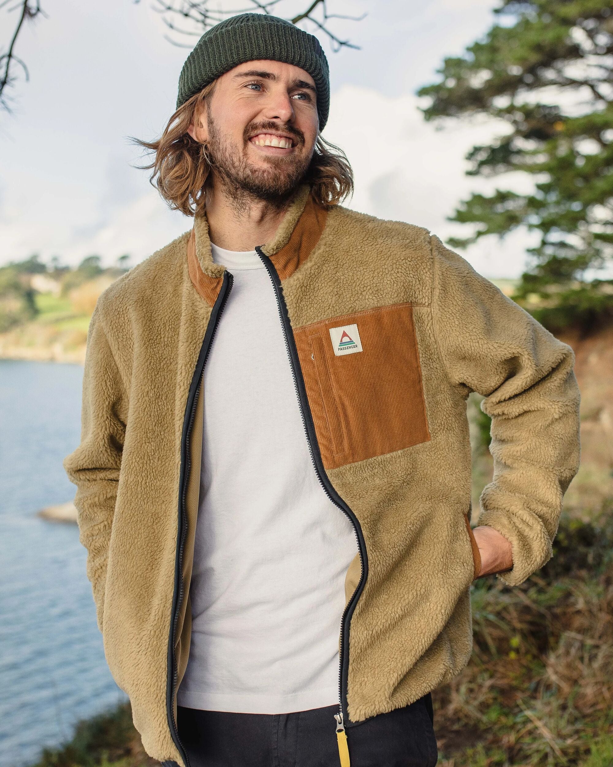 Trekker Deep-Pile Sherpa Fleece - Biscuit