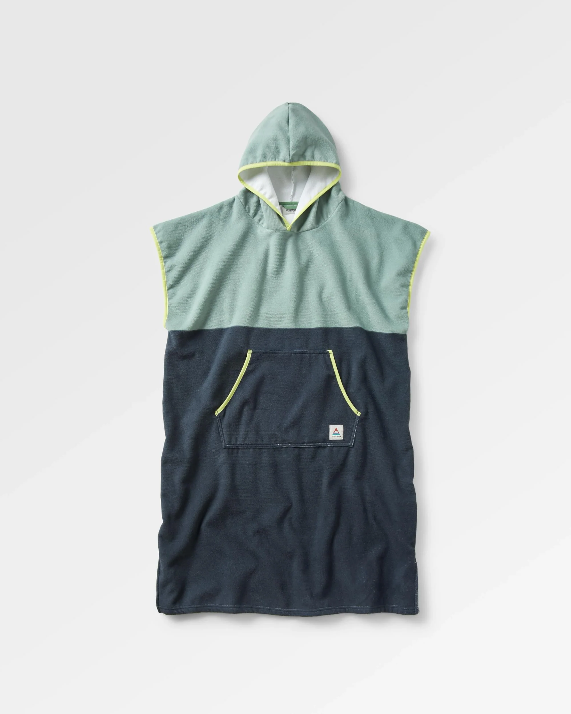 Tulum Towel Poncho - Pistachio/Charcoal
