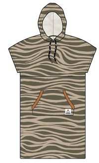 Tulum Towel Poncho - Strata Khaki - Image 7
