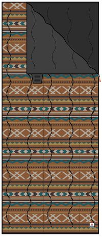 Twilight Sleeping Bag - Ginger Paddle Geo - Image 12