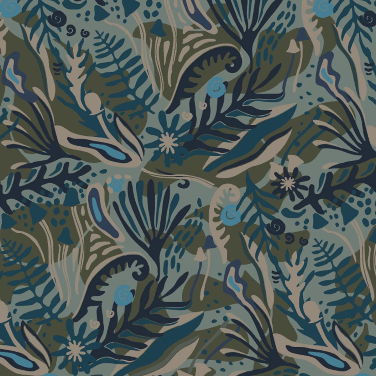 Van Ripstop Blanket - Abstract Seaweed Pistachio - Image 11
