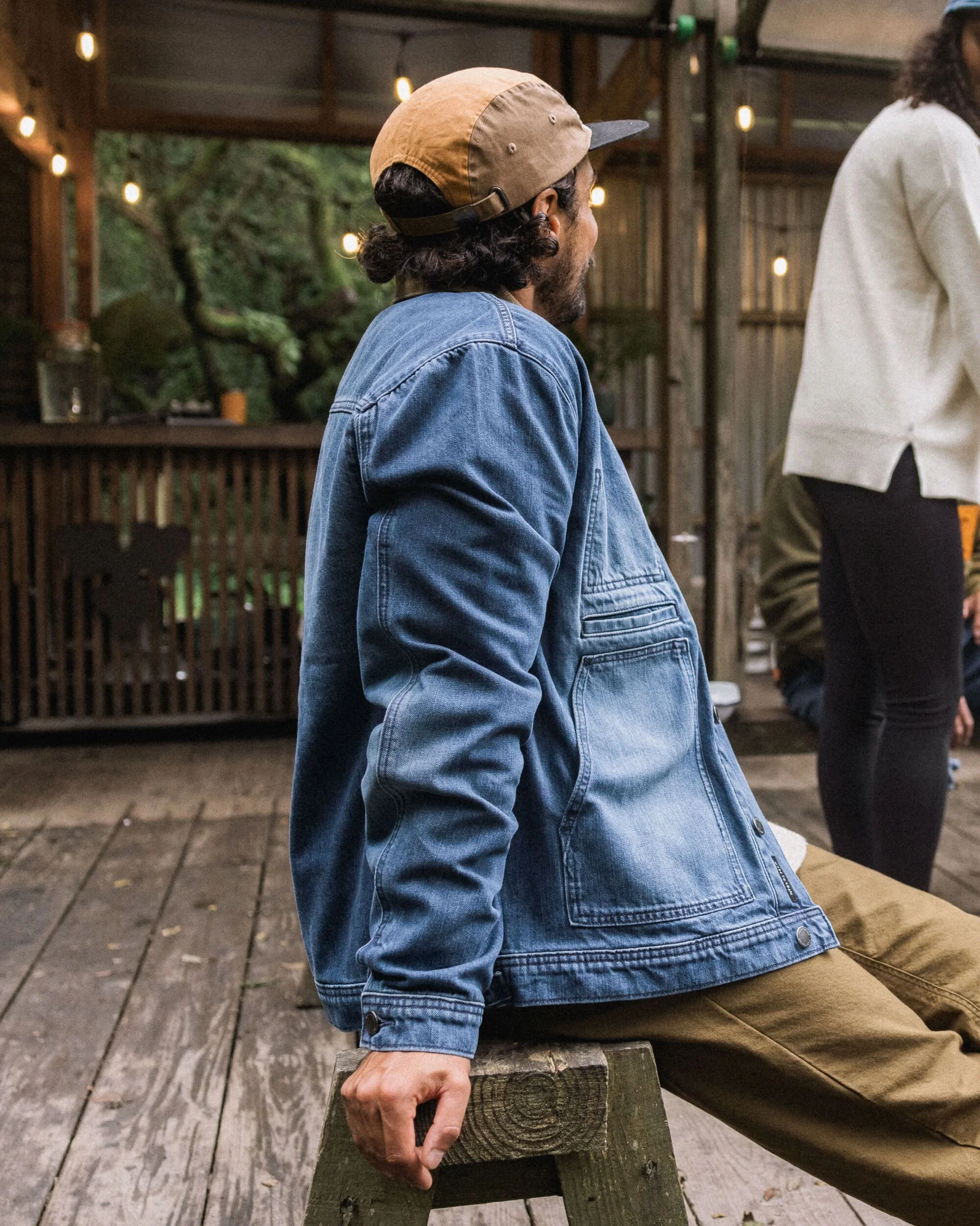 Vantage Lined Denim Jacket - Mid Wash Denim - Image 5