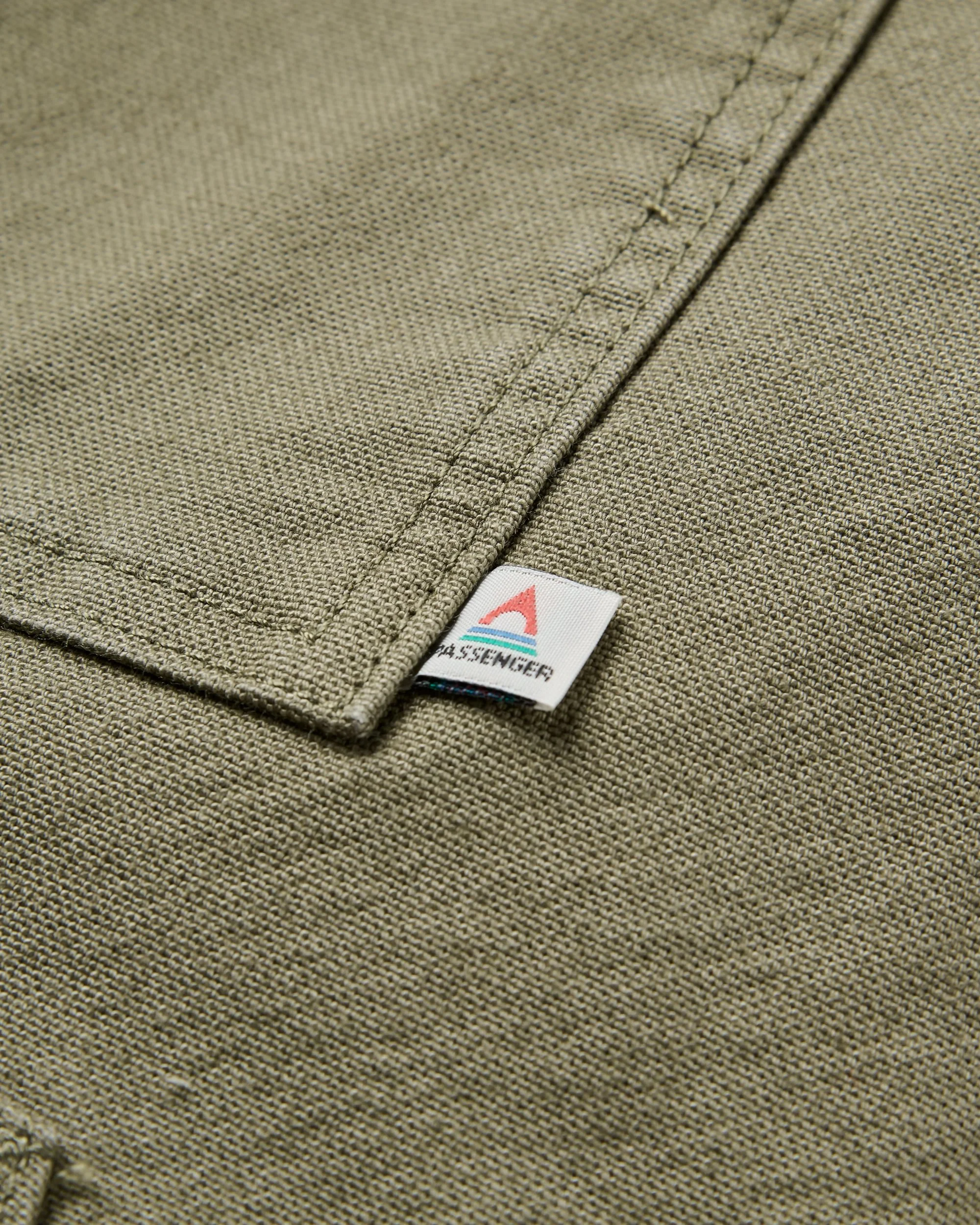 Vantage Lined Organic Cotton Canvas Jacket - Dusty Olive - Image 5