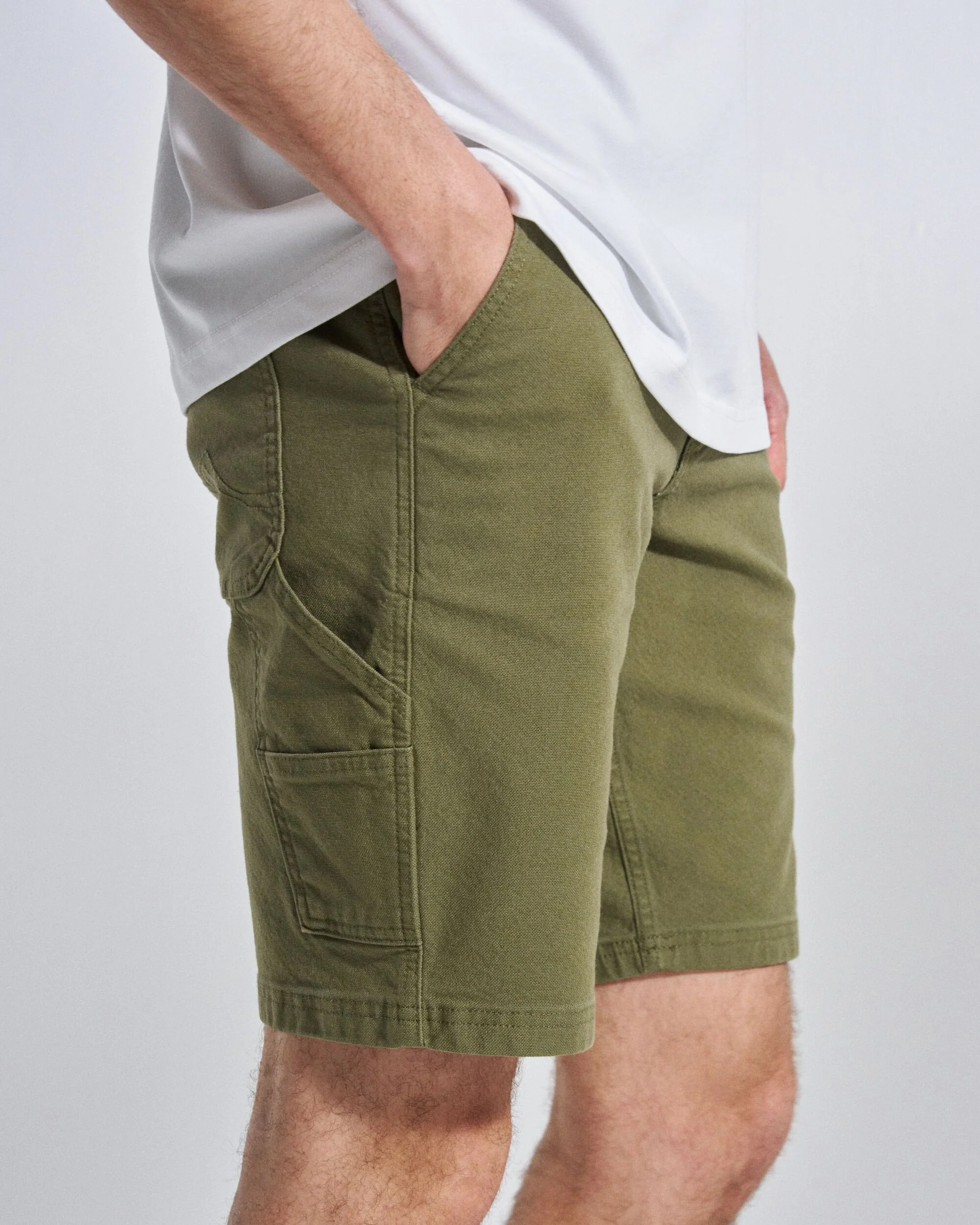 Vantage Canvas Short - Khaki - Image 3