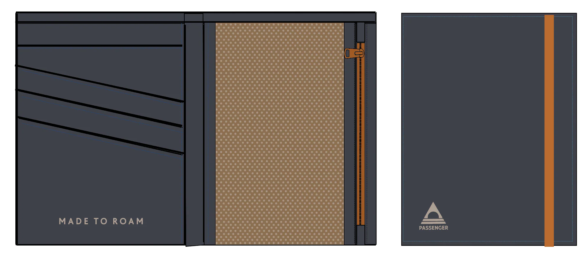 Vantage Wallet - Charcoal/ Caramel - Image 7