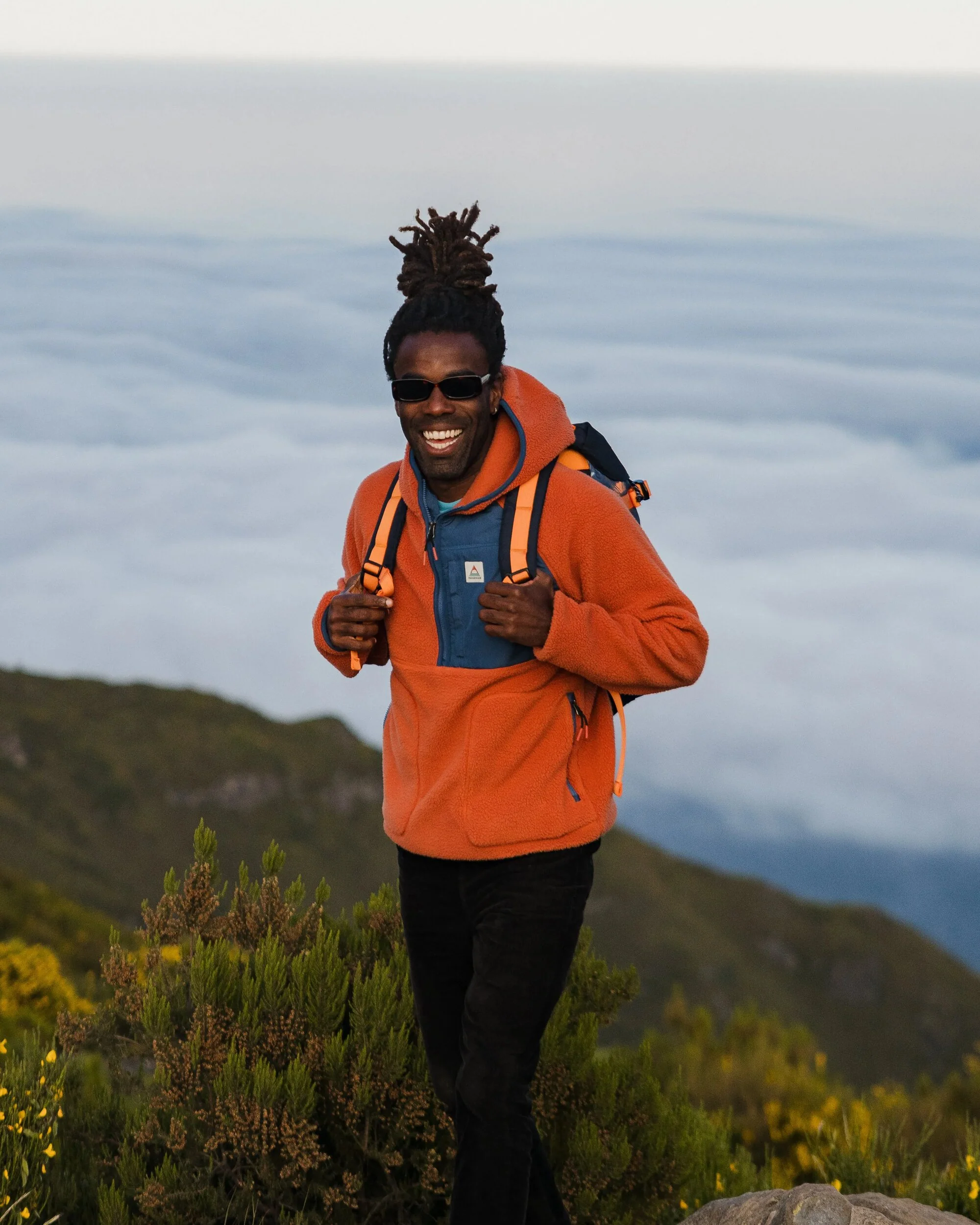 Ventura 1/2 Zip Sherpa Fleece - Baked Clay