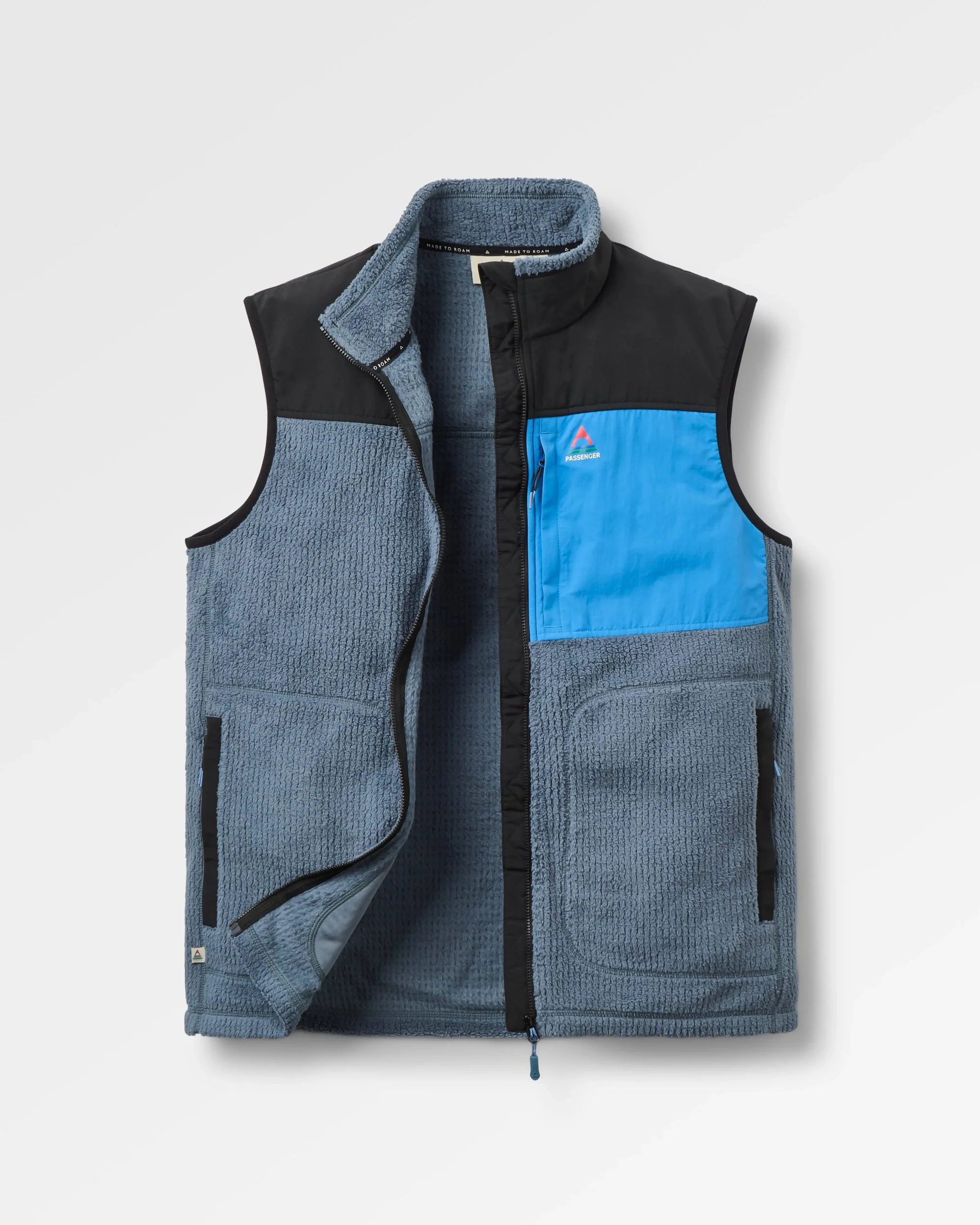 Venturescape Men's Fleece Vest - Storm Grey/Black