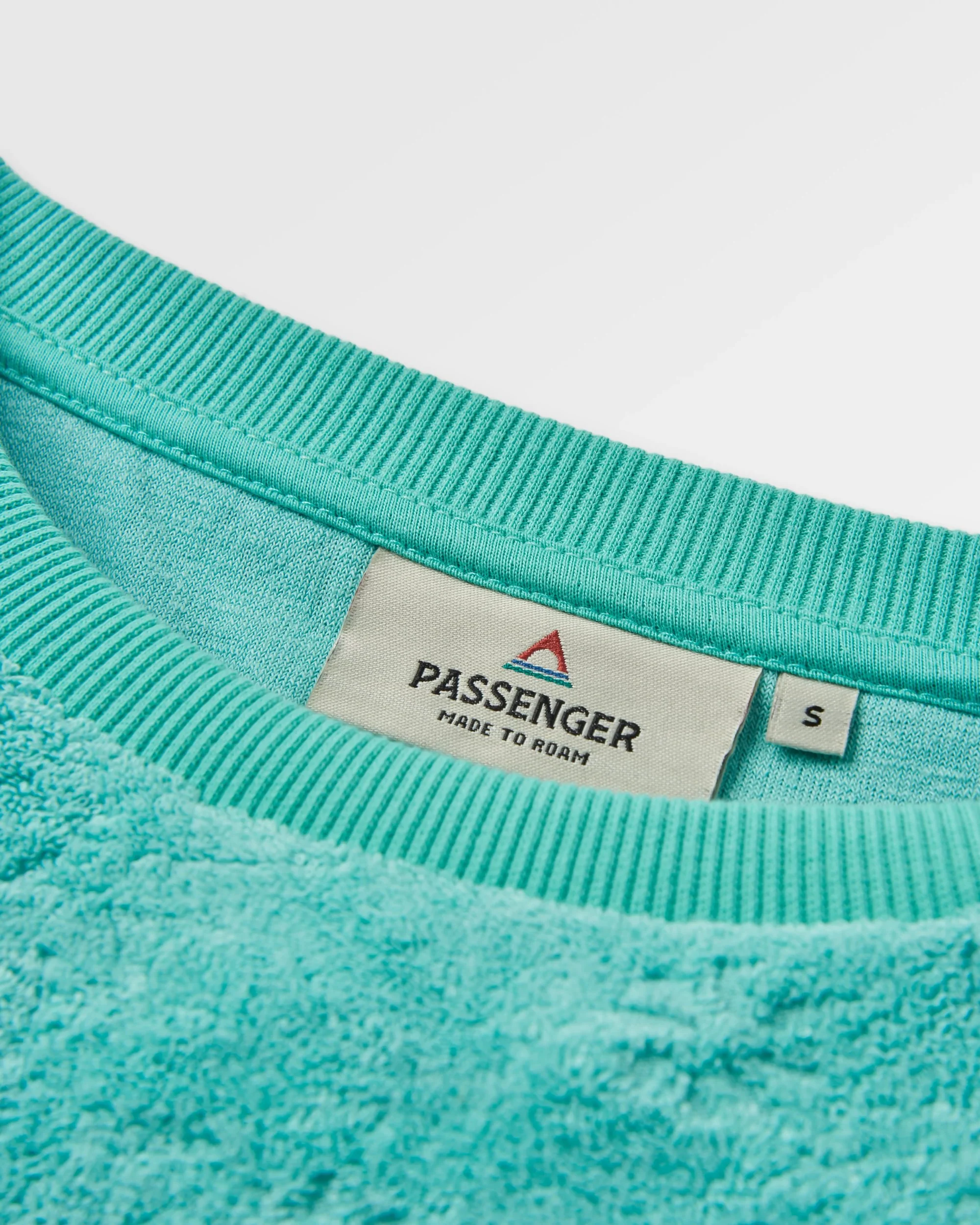 Vibes Textured LS Top - Aqua - Image 4