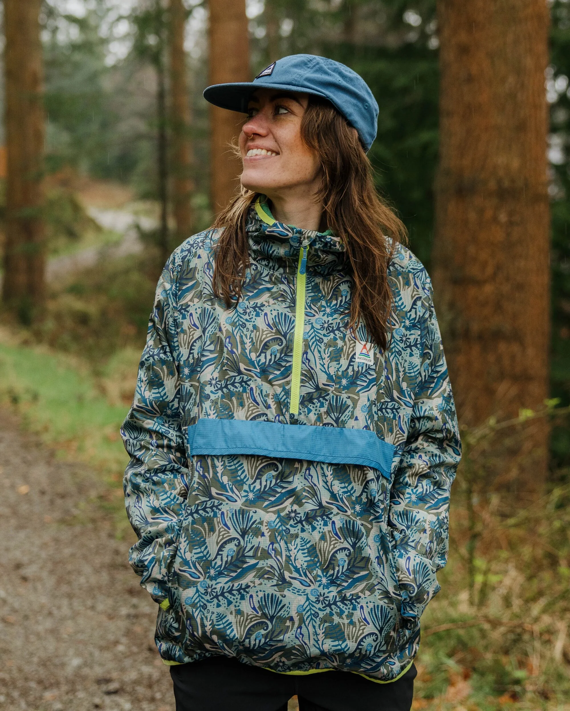 Viento Windshell Anorak - Abstract Seaweed Pistachio