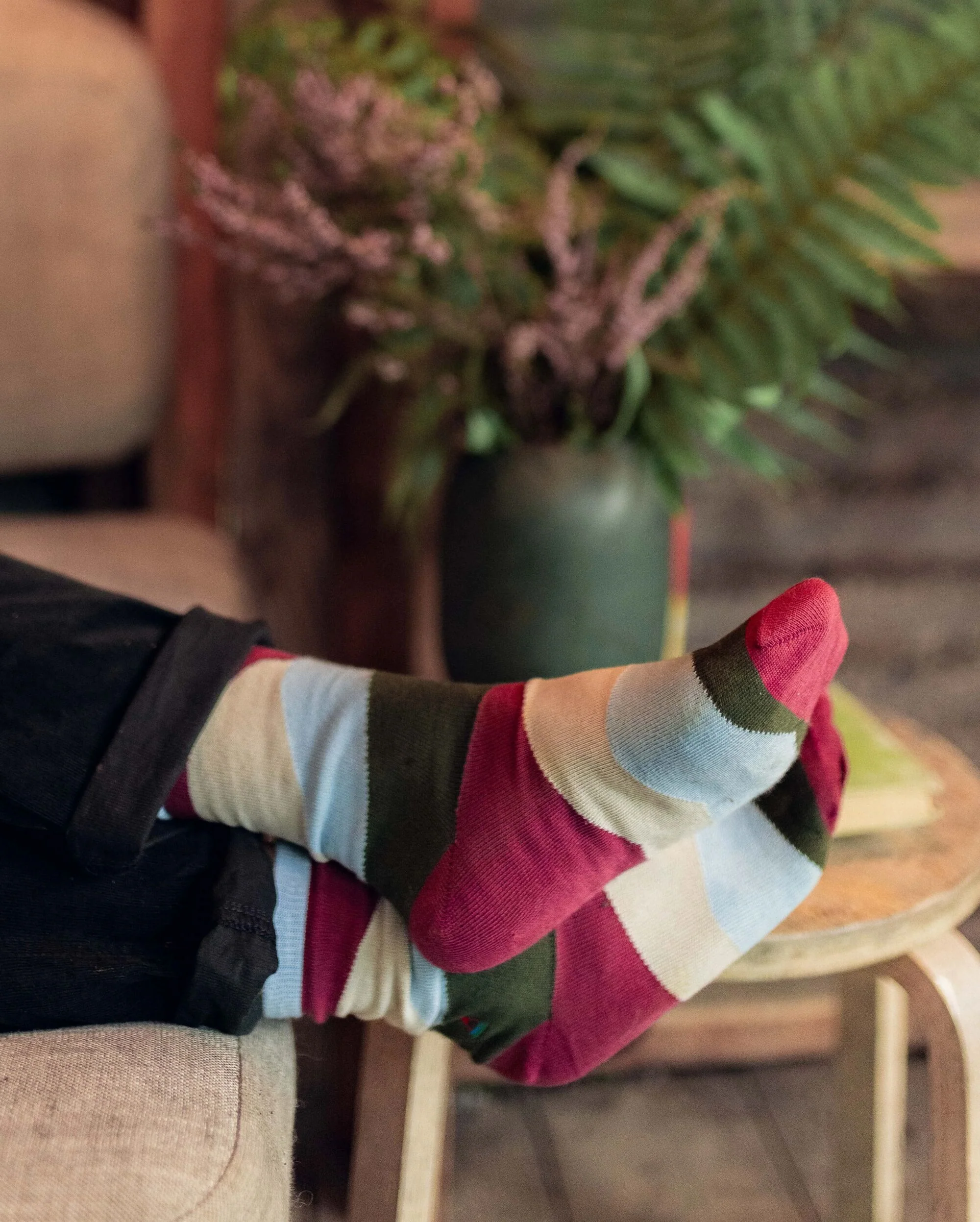 Vista Organic Socks - Rhubarb - Image 2