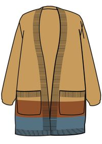 Vista Knitted Cardigan - Amber Gold - Image 13