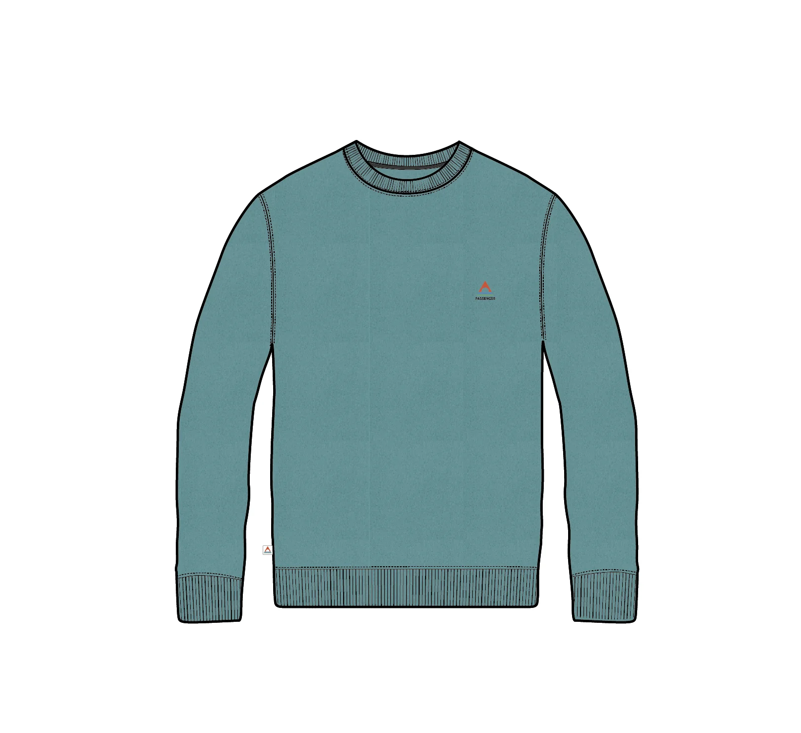Vita Sweatshirt - Ocean Teal Marl - Image 7