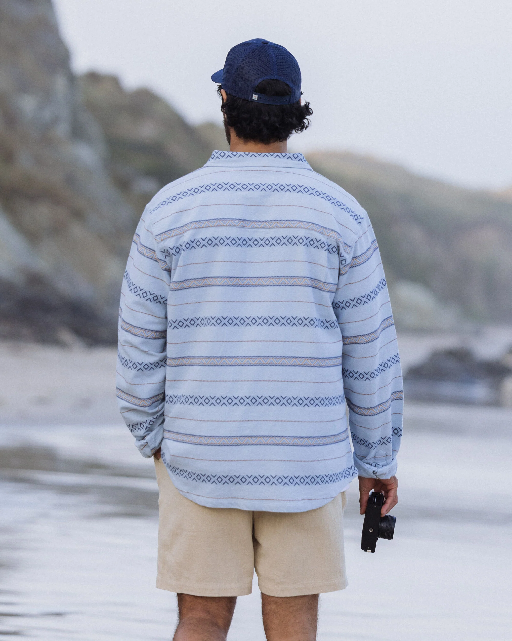 Voyage Jacquard Shirt - Ice Blue Jacquard - Image 3