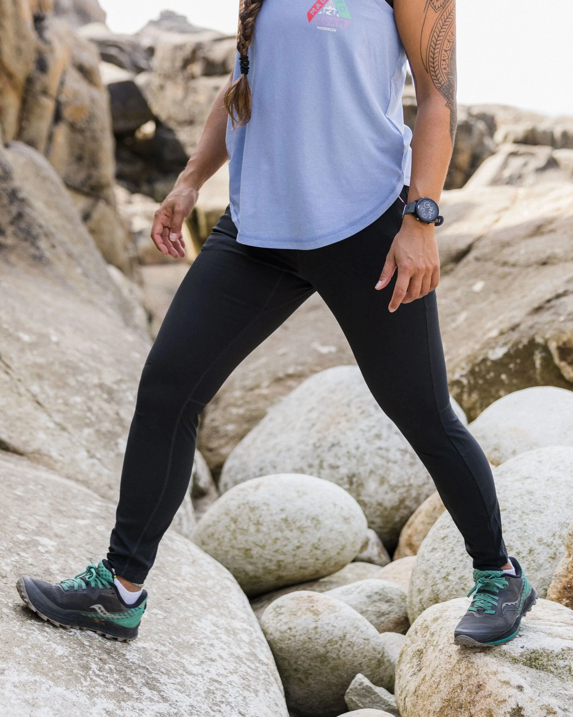 Wanderlust 4 Way Stretch Legging - Black - Image 3