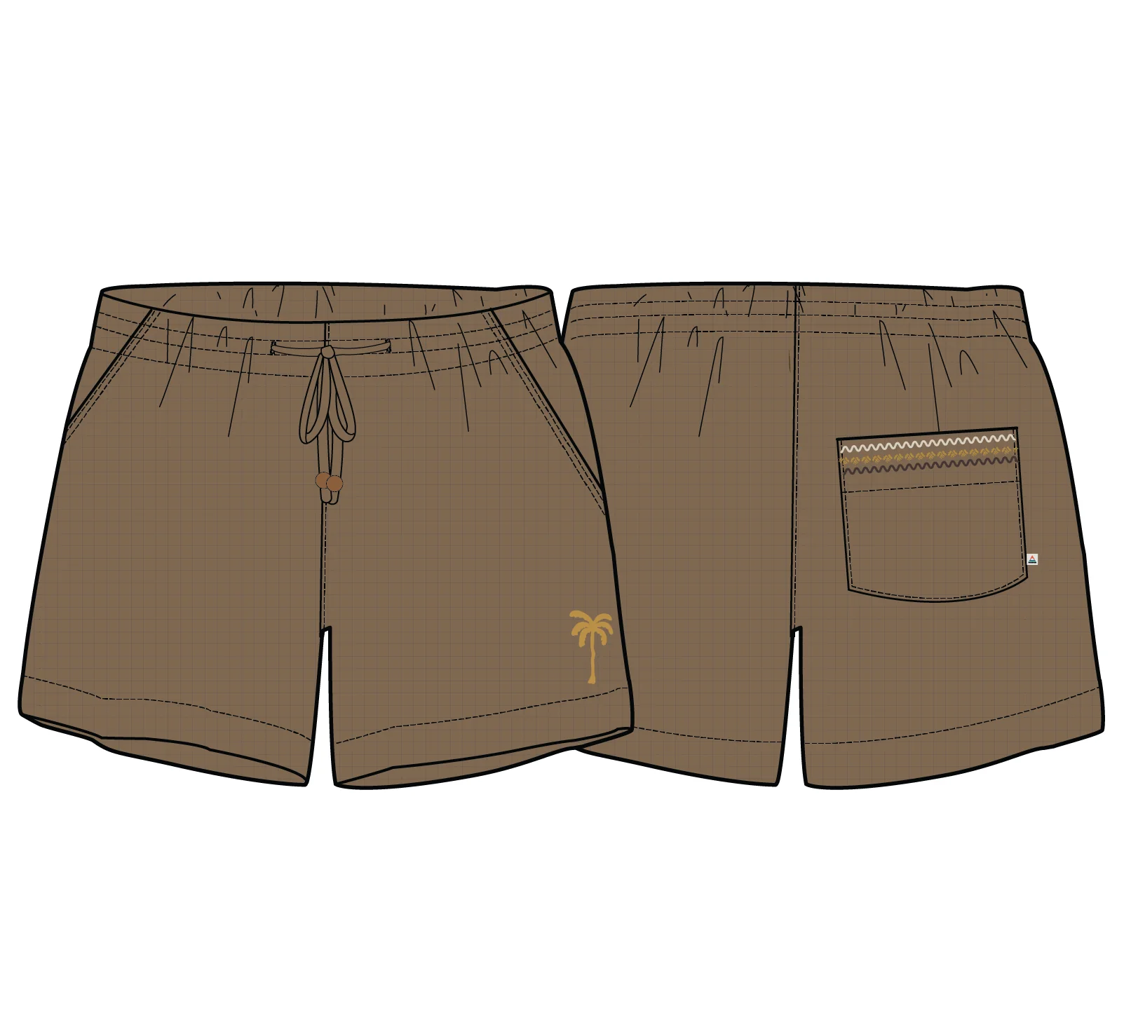 Waveney Short - Caramel Brown - Image 15
