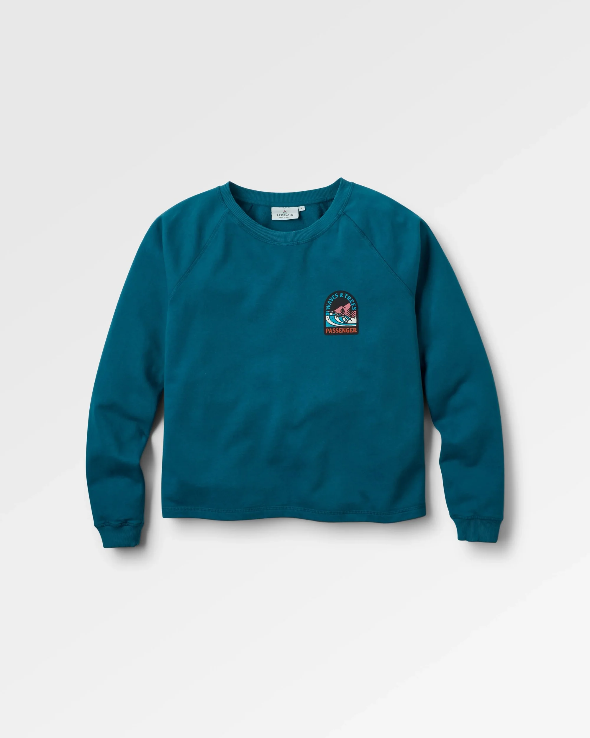 Waves & Trees Sweatshirt - Tidal Blue