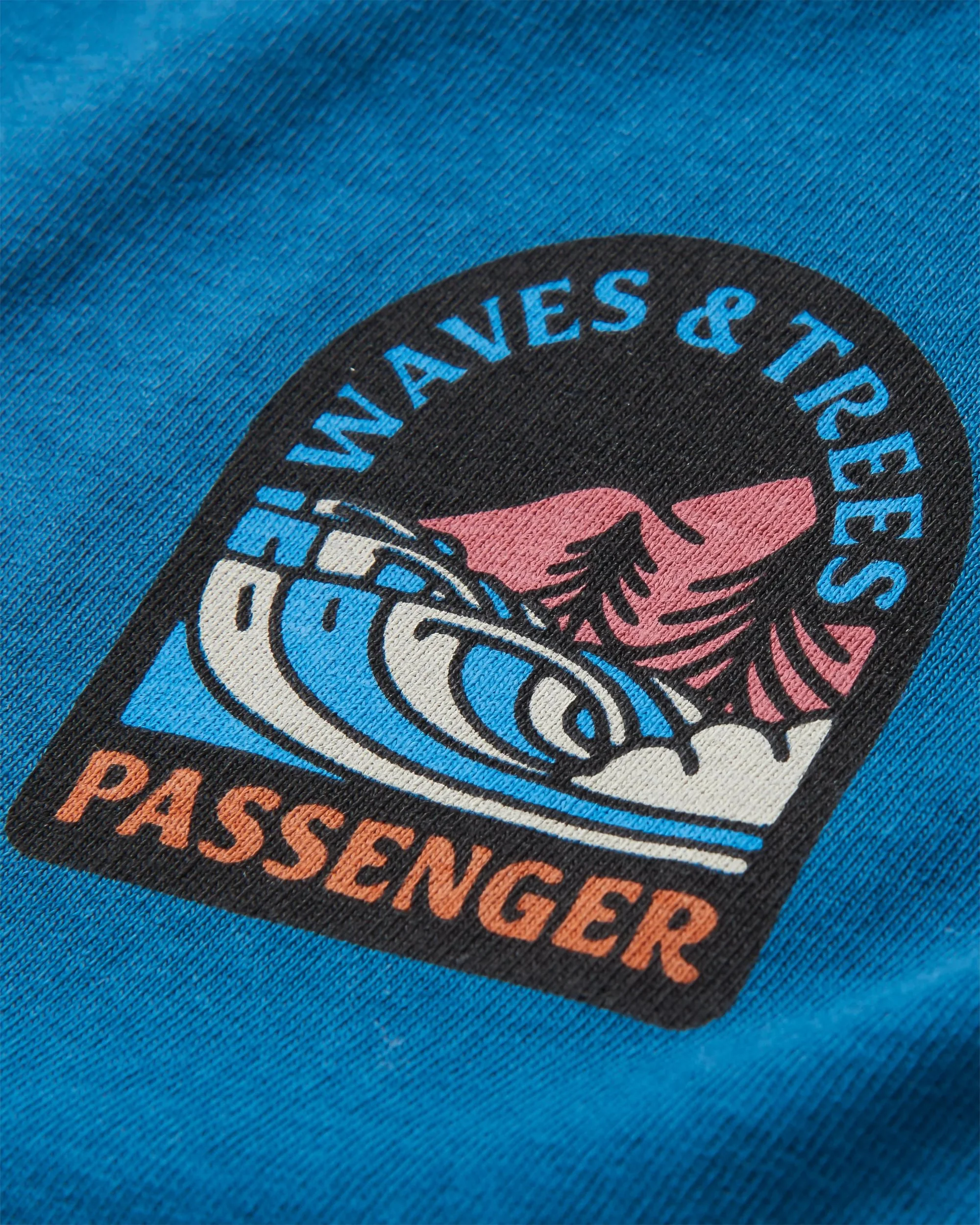 Waves & Trees LS T-Shirt - Tidal Blue - Image 6