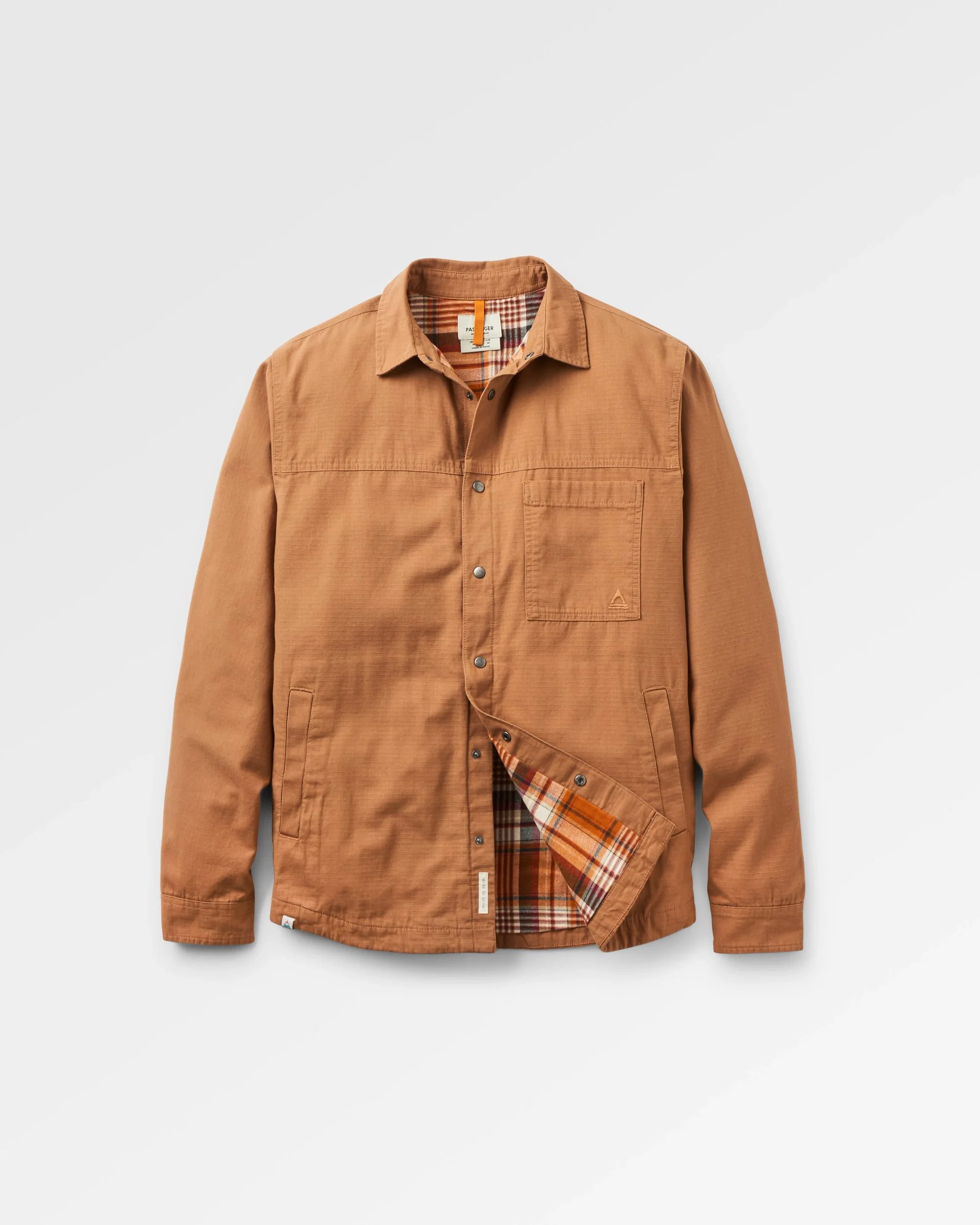 Way Flannel Lined Overshirt - Toffee
