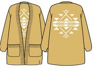 West Coast Knitted Cardigan - Sunset Yellow Marl - Image 10