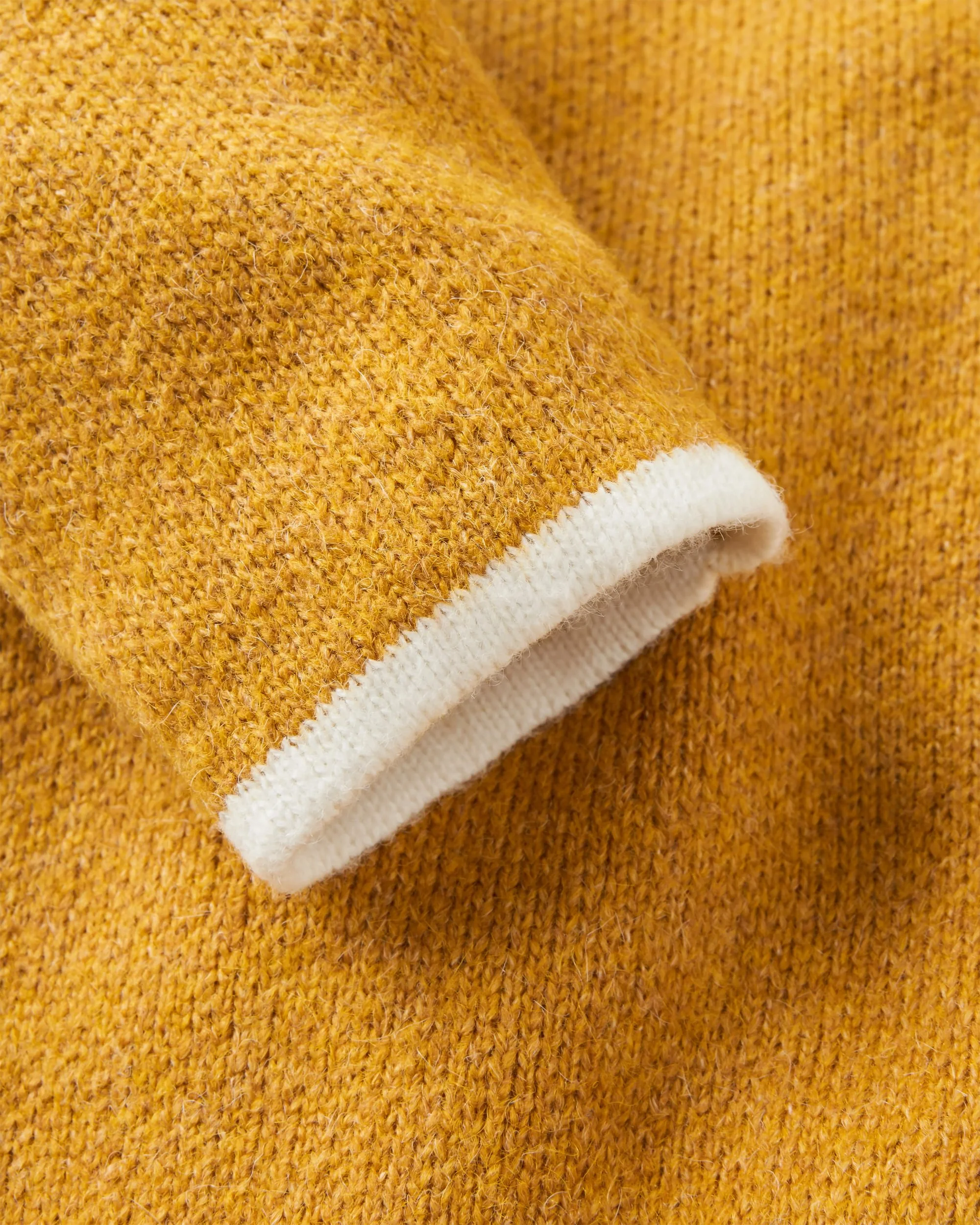 West Coast Knitted Cardigan - Sunset Yellow Marl - Image 9