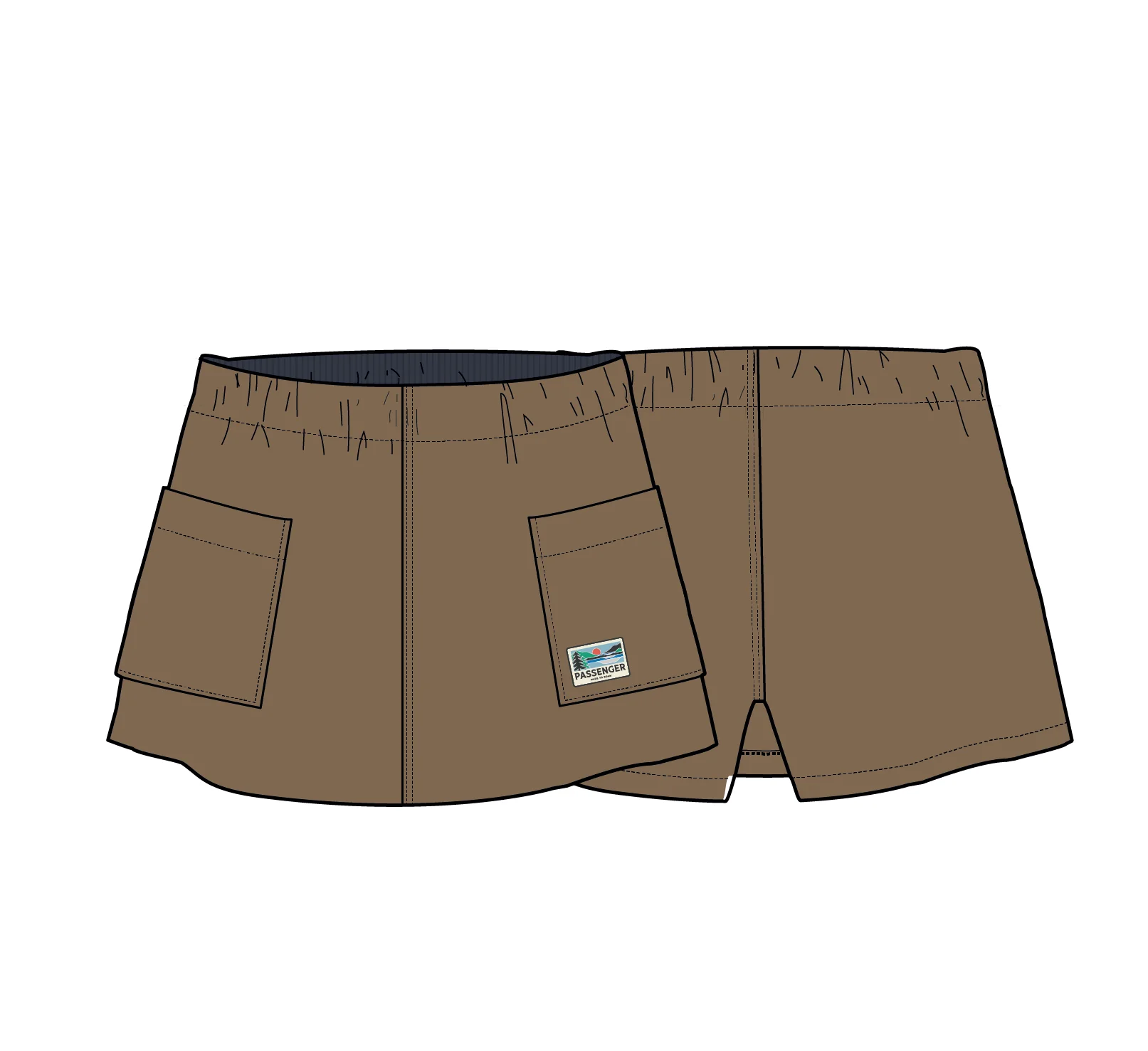 Whirl Lightweight Skort - Caramel - Image 5