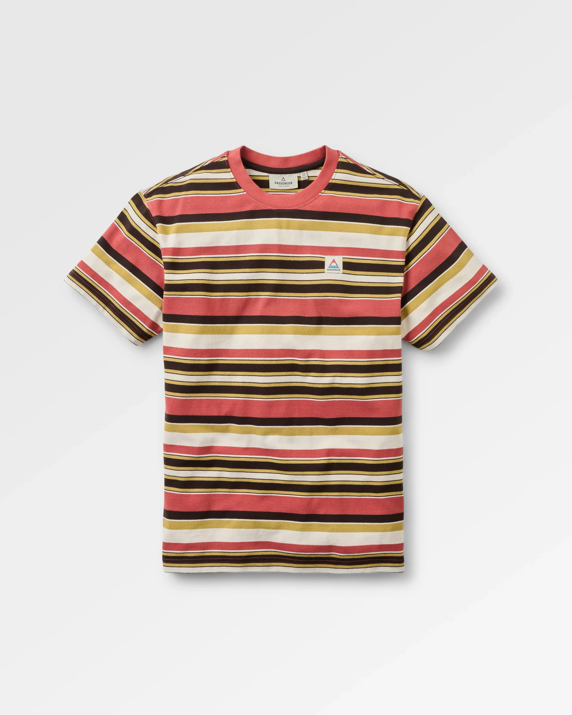 Wild Pine Stripe T-Shirt - Redwood Multi Stripe