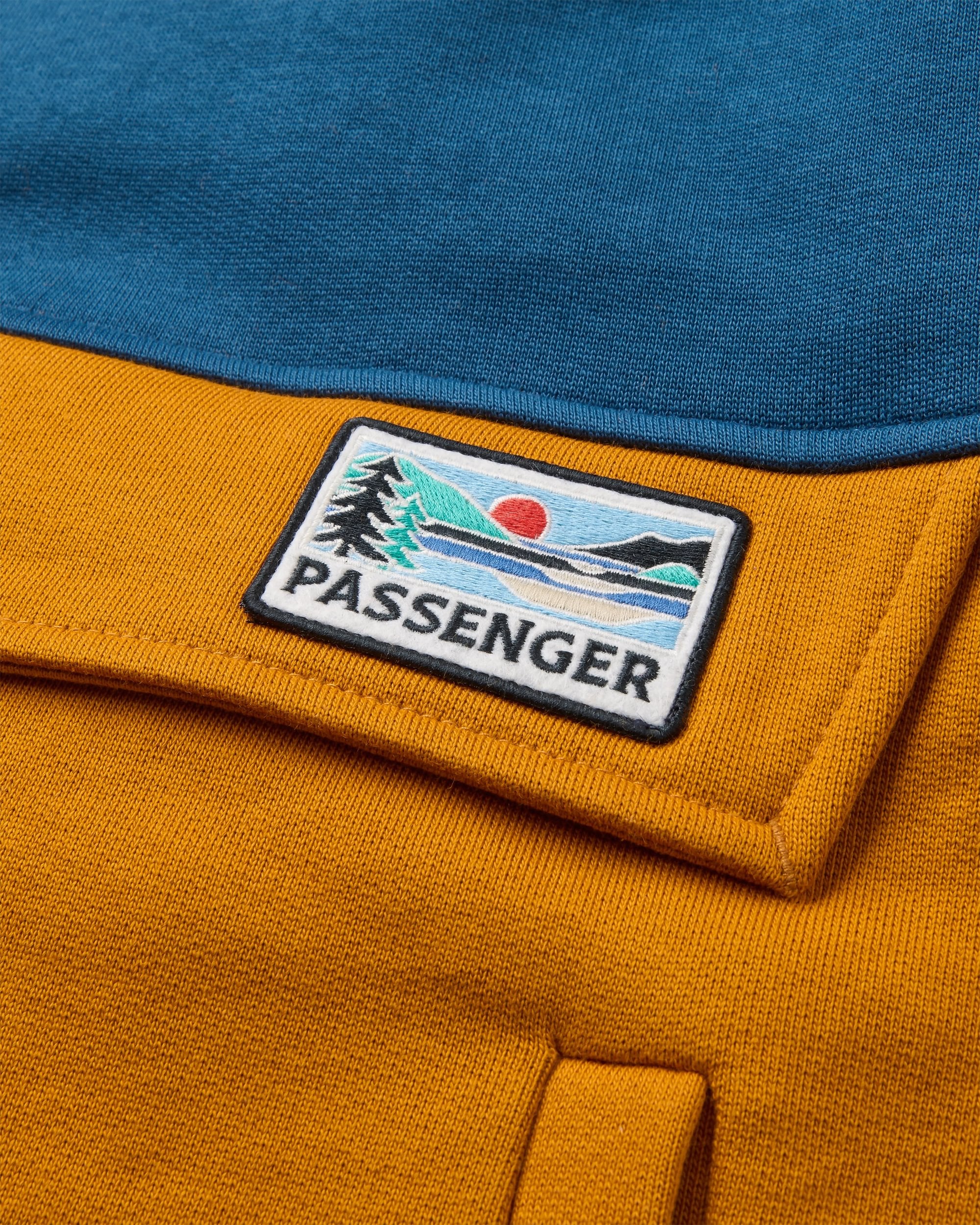 Wildedge Hoodie - Dark Denim/Retro Orange - Image 2