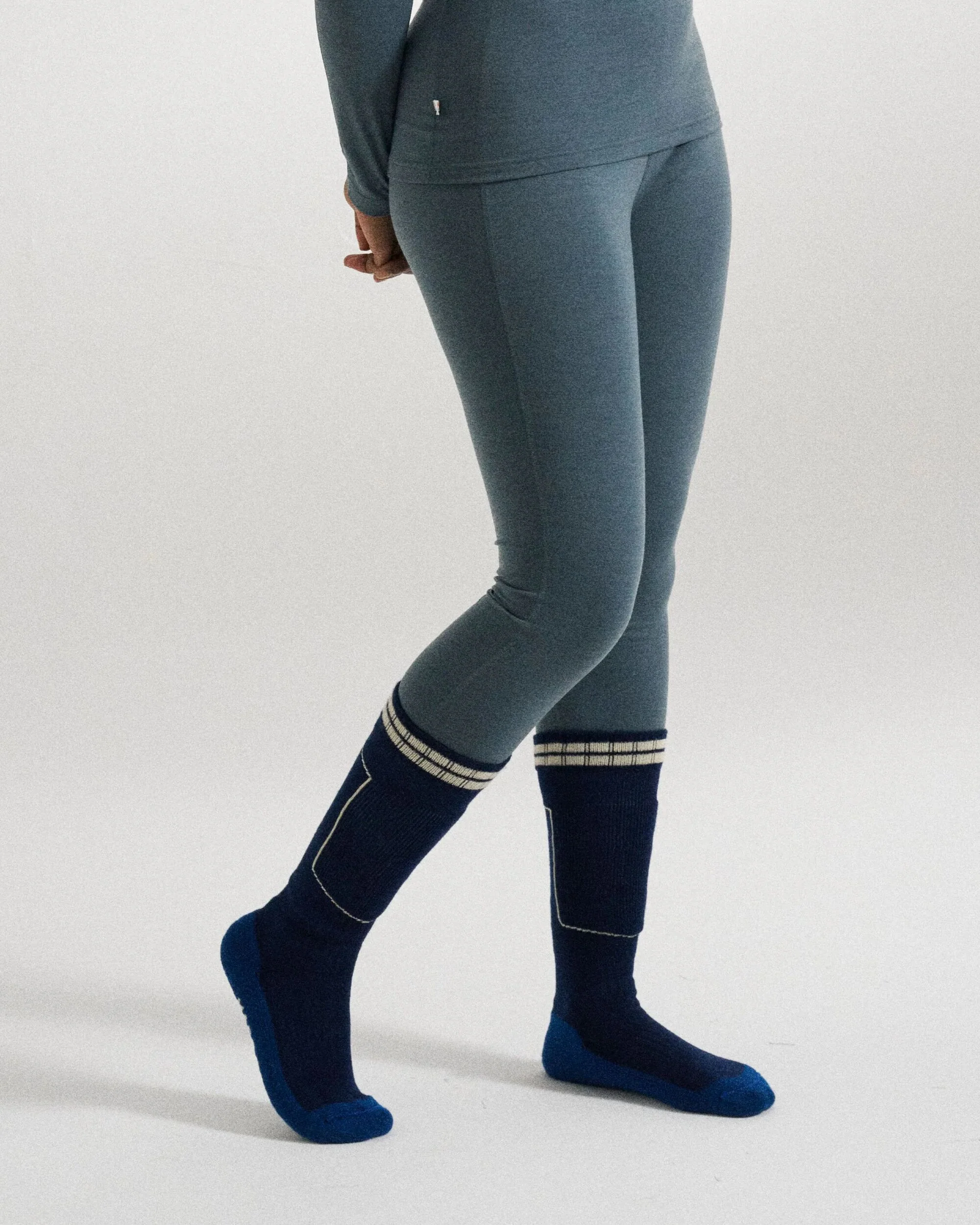 Women's Merino Blend Base Layer Bottom - Storm Grey