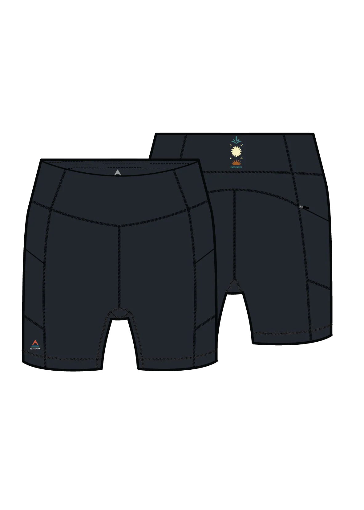 Solscape Active Short - Black - Image 12