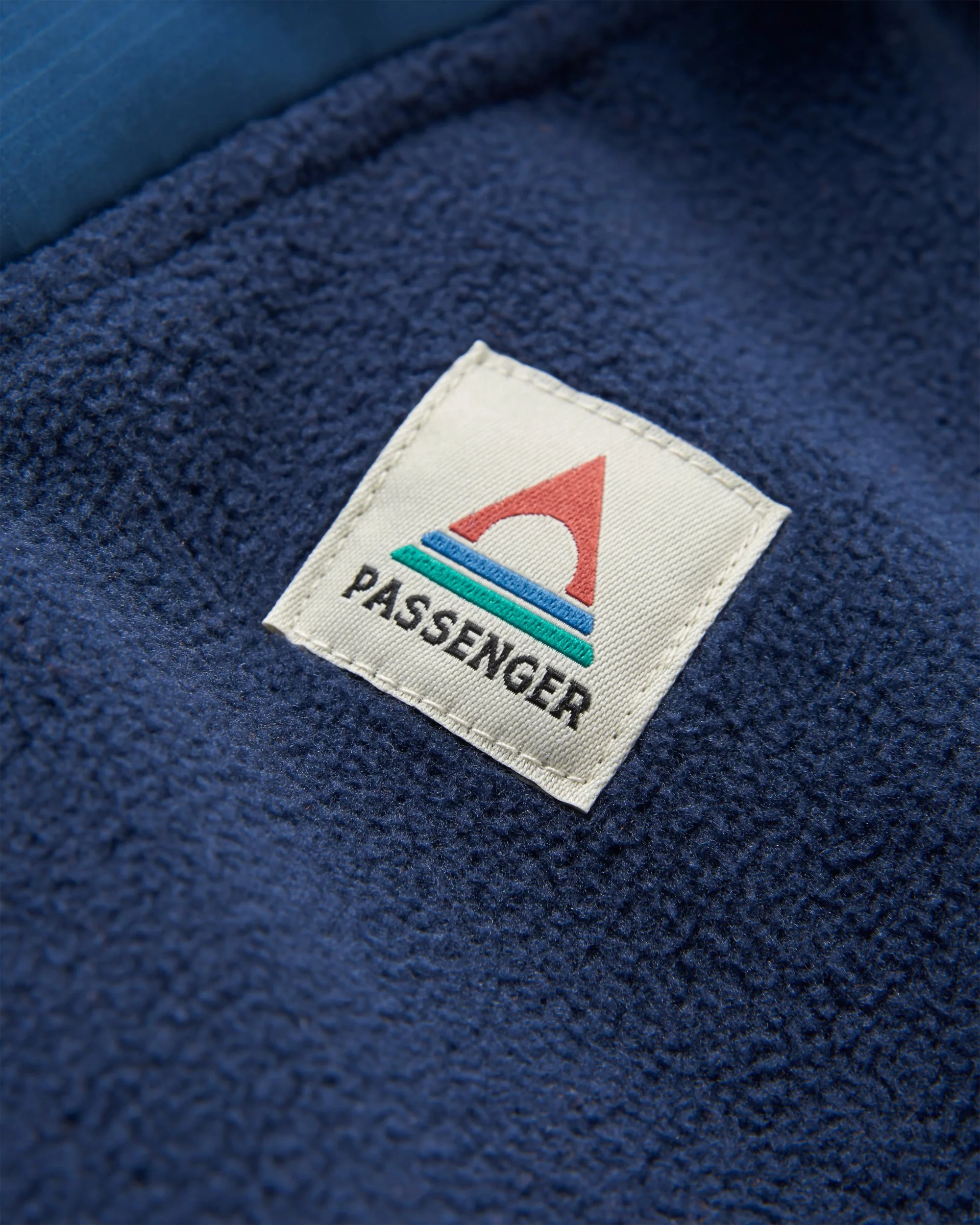 Woodland Hoodless Polar Fleece - Rich Navy/Sunset Orange - Image 8