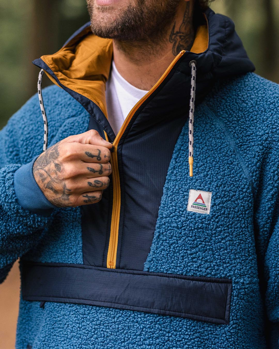 Woodland Polar-lined Sherpa Fleece - Blue Steel
