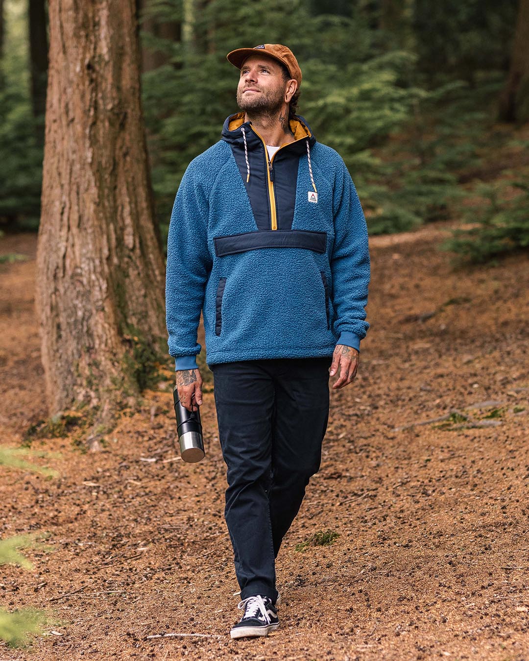 Woodland Polar-lined Sherpa Fleece - Blue Steel - Image 3