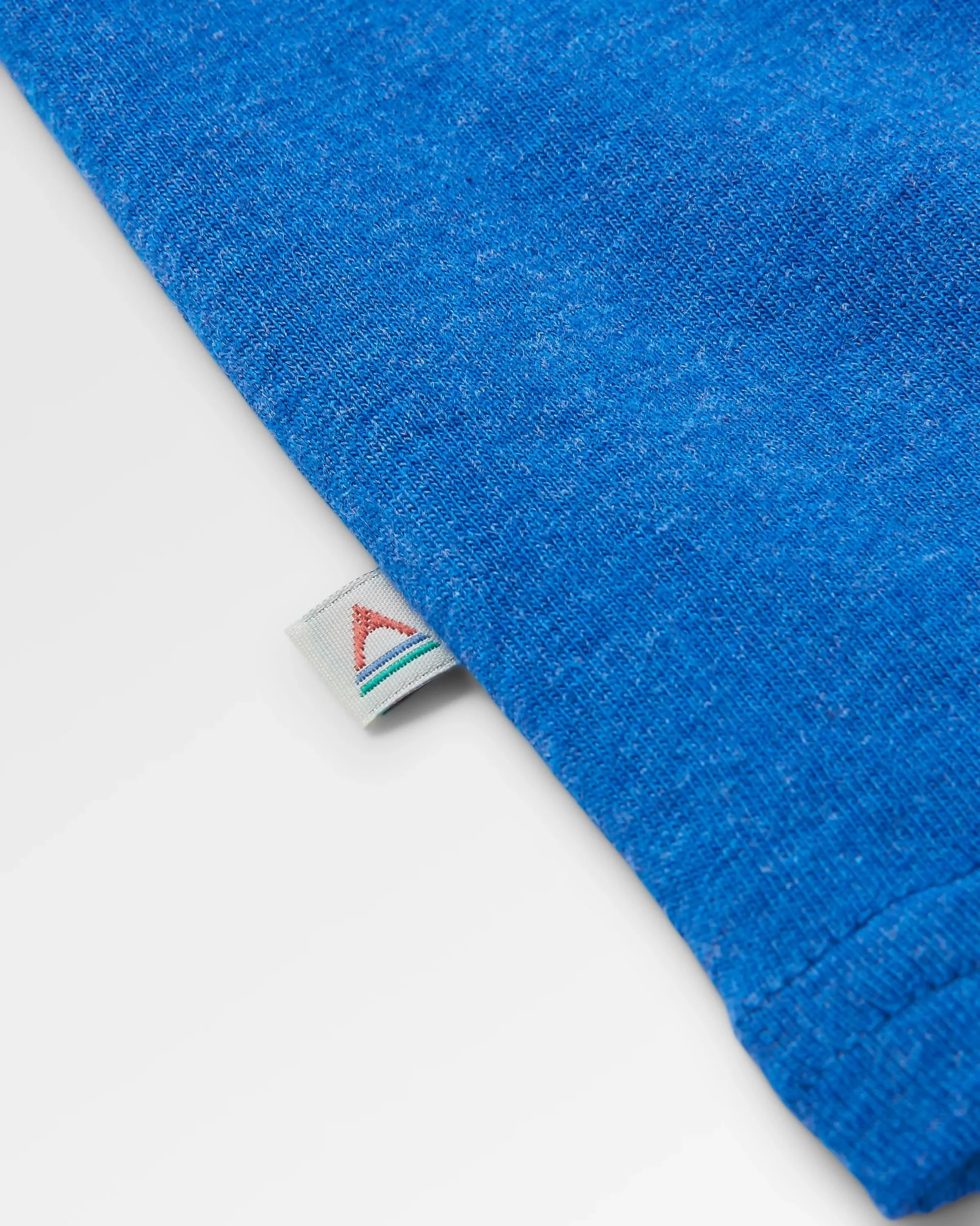 Yuca Organic Cotton T-Shirt - Azure Blue Marl - Image 10