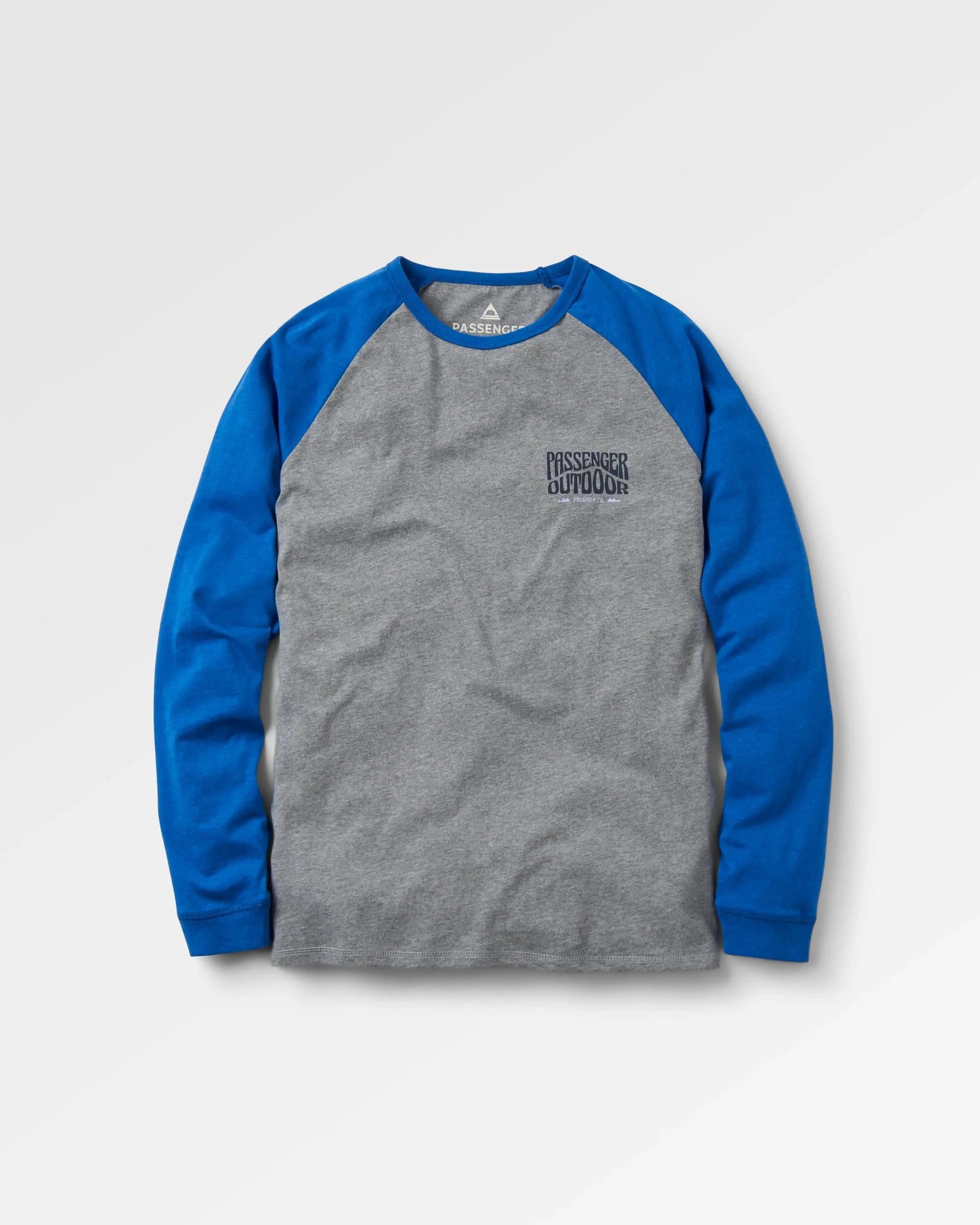 Yuca Organic Cotton LS T-Shirt - Azure Blue Marl - Image 2