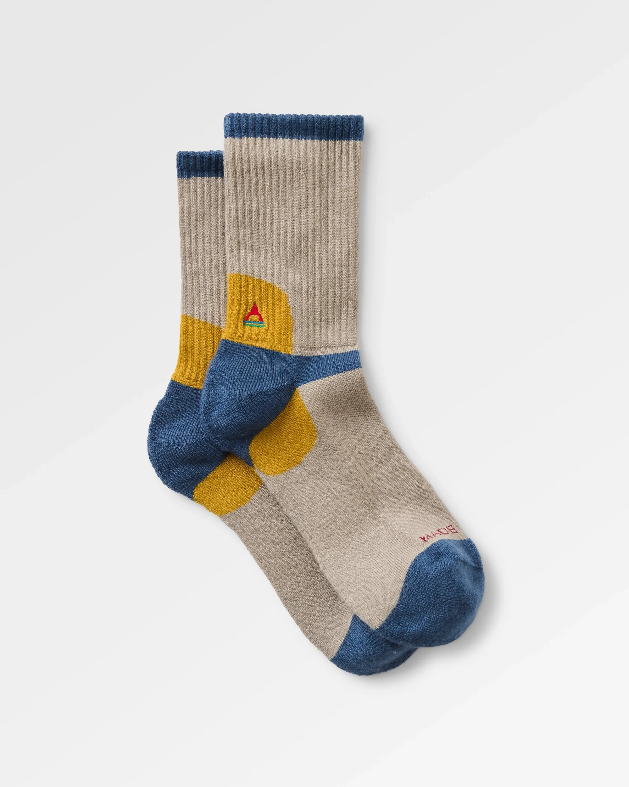 Yukon Merino Active Crew Sock - Simply Taupe