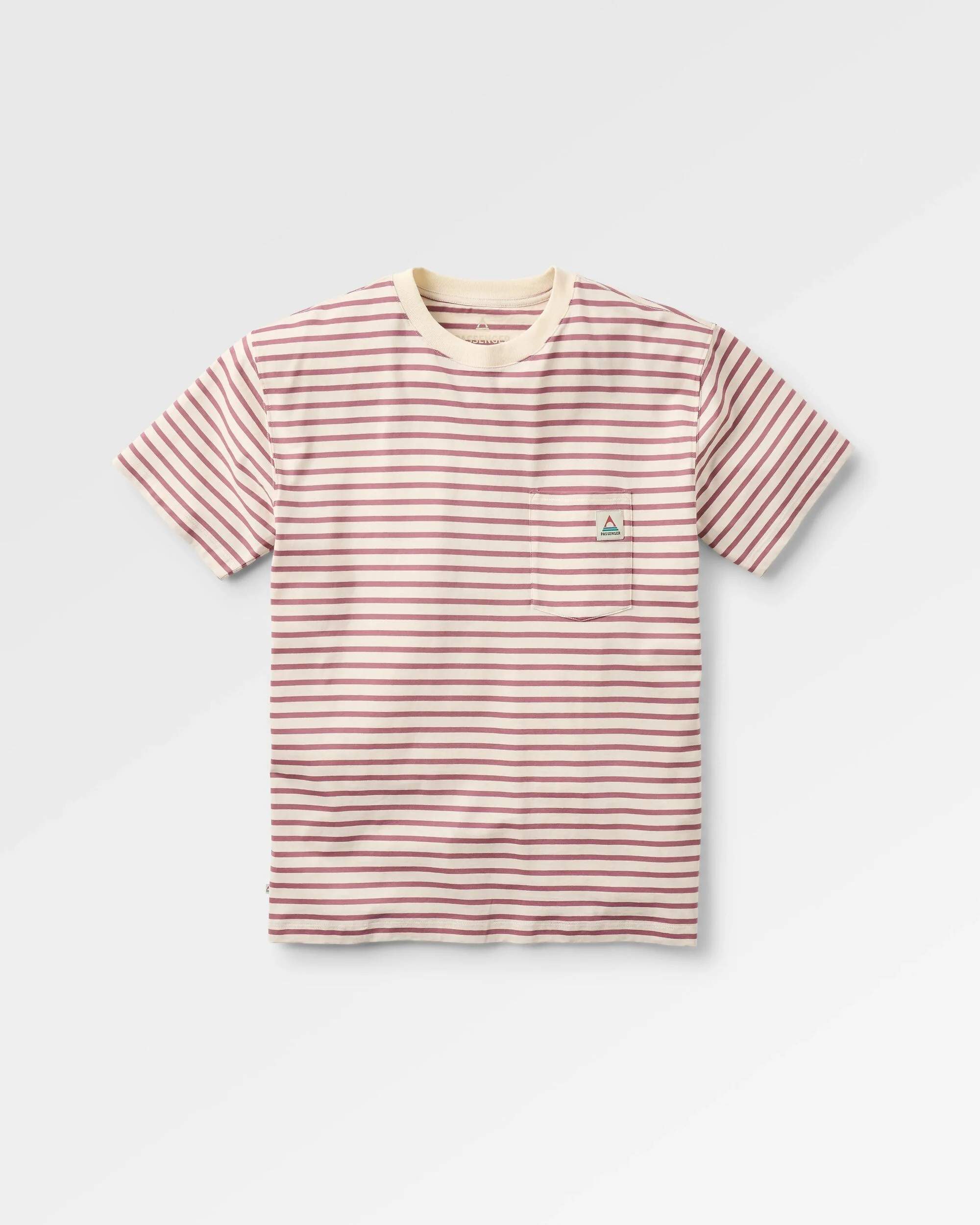 Zen Relaxed Fit T-Shirt - Mauve Dusk Stripe
