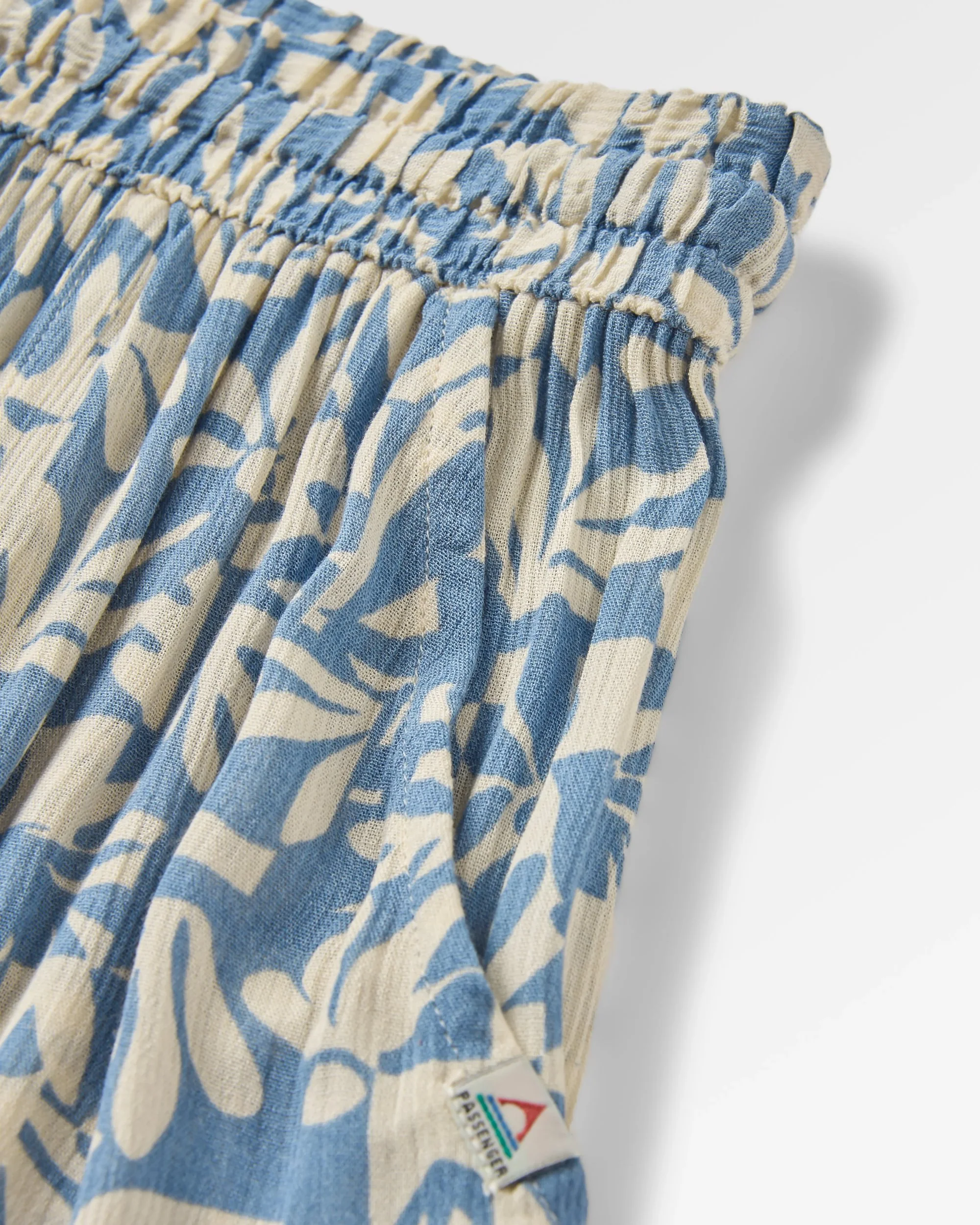 Zephyr Woven Maxi Skirt - Mountain Foliage Faded Denim - Image 10